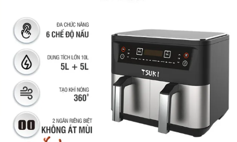 3 mẫu nồi chiên không dầu ít người biết: Tích hợp nồi áp suất lẫn bếp nướng, có loại chia sẵn 2 ngăn tiện lợi - Ảnh 4.