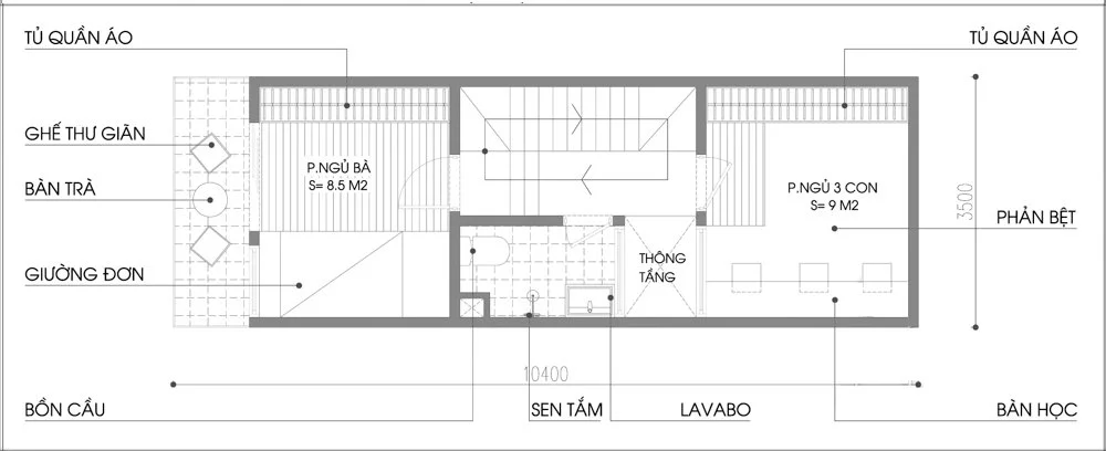 Kiến trúc sư tư vấn thiết kế ngôi nhà chỉ rộng 32m2 với 6 người ở nhưng vẫn đủ thoáng- Ảnh 2.