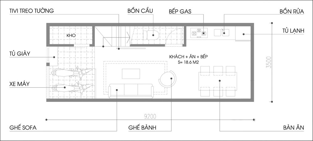 Kiến trúc sư tư vấn thiết kế ngôi nhà chỉ rộng 32m2 với 6 người ở nhưng vẫn đủ thoáng- Ảnh 1.