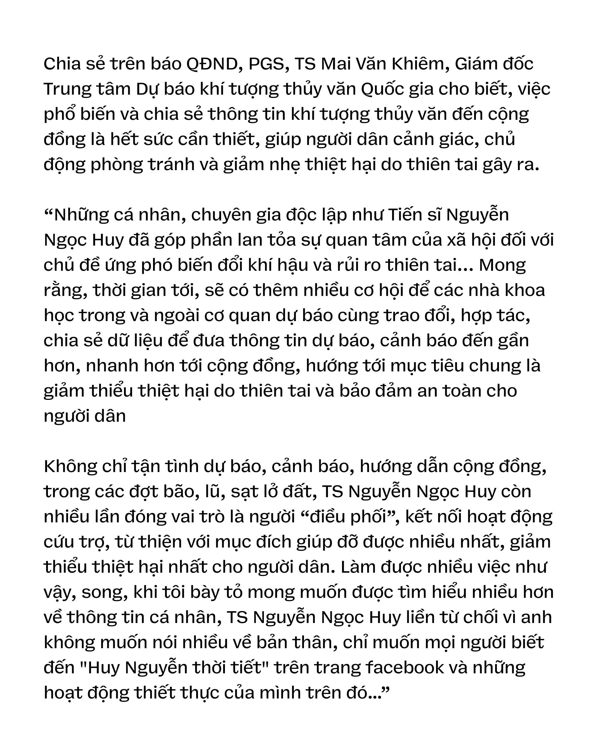 Hành trình gần 20 năm của “Huy Nguyễn thời tiết’ và cuộc chiến thầm lặng với tin giả thiên tai - Ảnh 3.