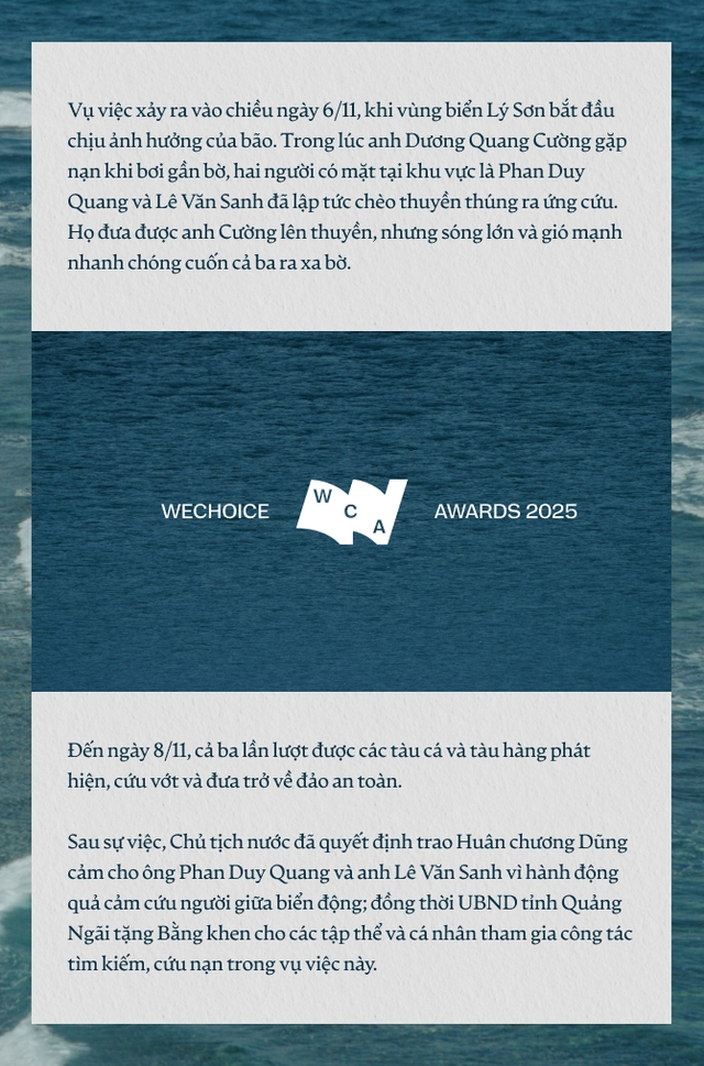 Kỳ tích đưa 3 người đàn ông từ “cõi chết’ trở về: Không ai ở Lý Sơn phải đối diện với biển một mình - Ảnh 1.